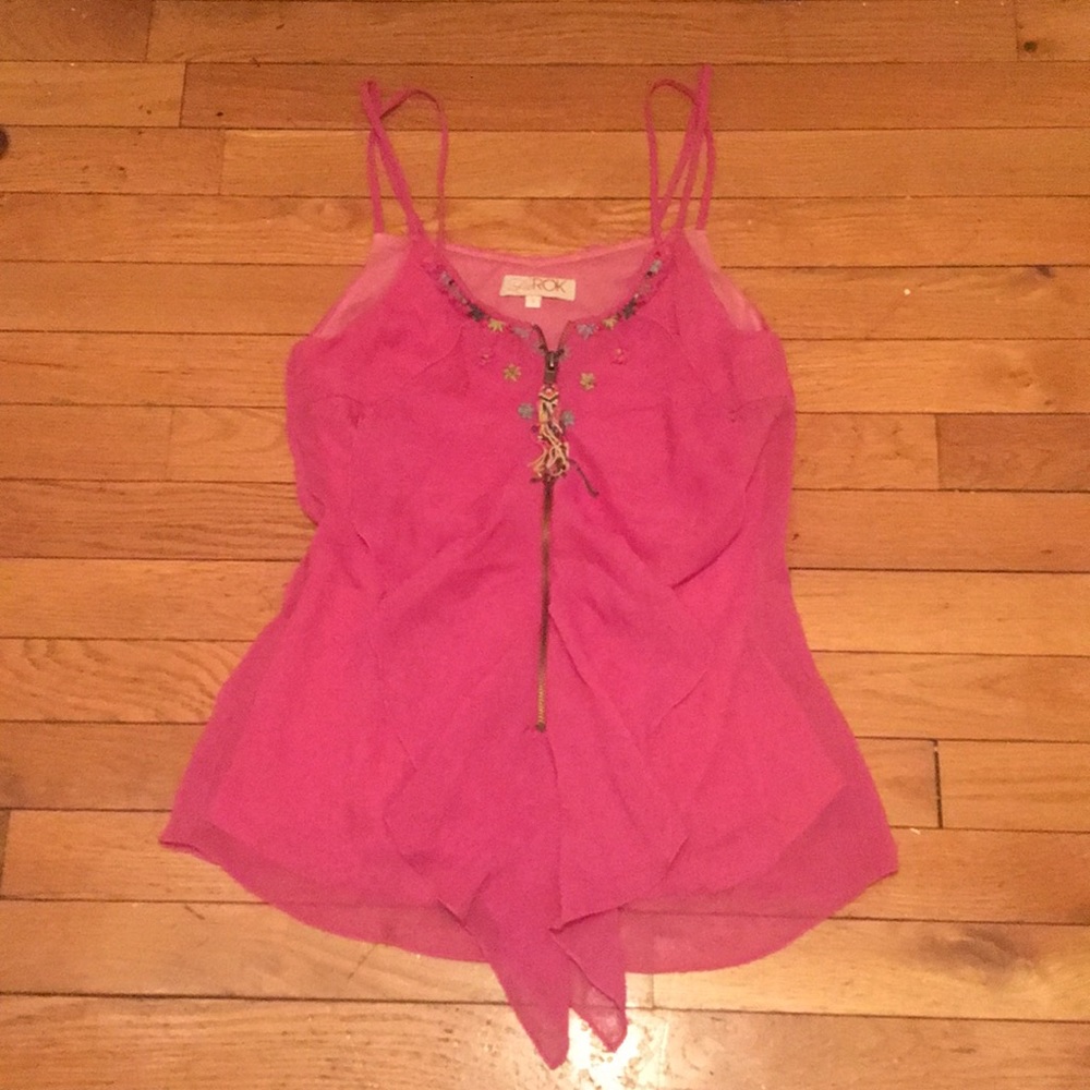 Larok sheer tank top